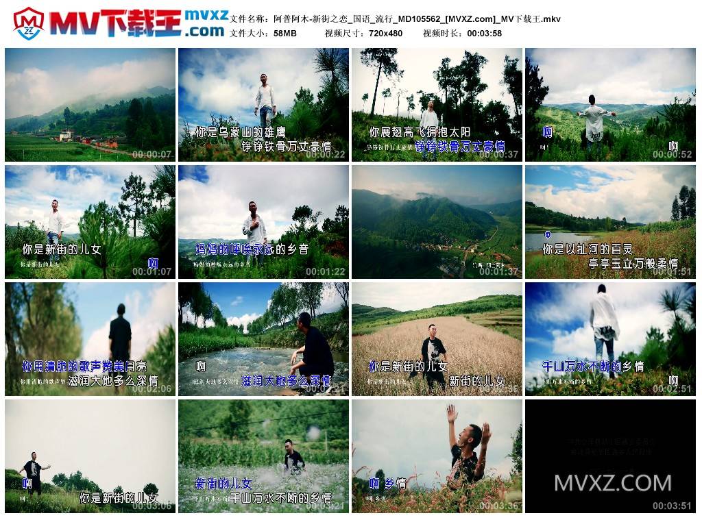 阿普阿木-新街之恋_国语_流行_MD105562